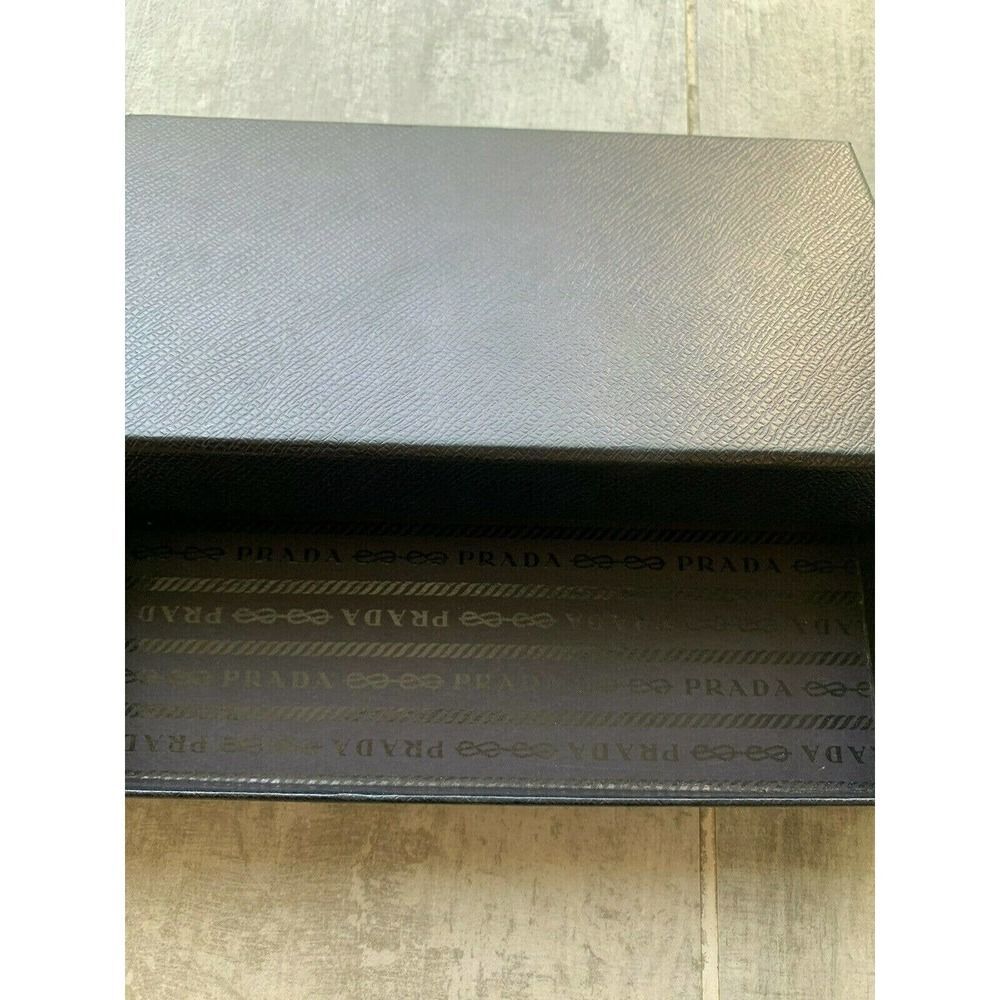 PRADA Milano Saffiano Metal Leather Zip Around Wallet Purse Brunito Pewter0 - Picture 2 of 12